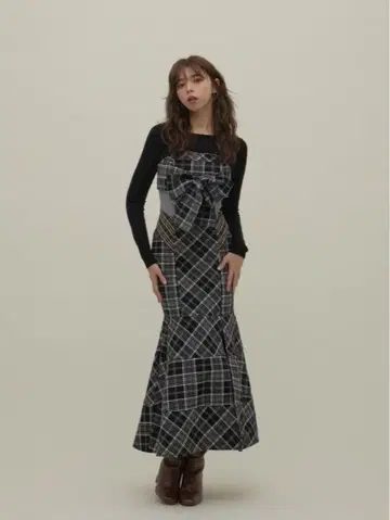 Andmary Juni check dress black M