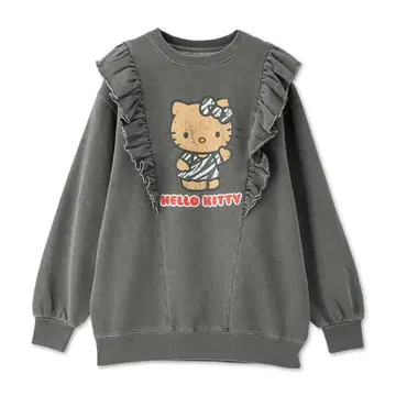 헬로키티 프릴 맨투맨 L 그레이