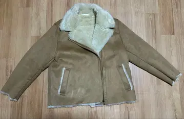 유니클로 무스탕 코트 베이지 XL