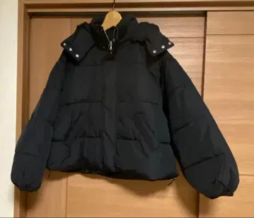 INGNI 후드 부착 숏 기장 자켓 블랙 M 사이즈 택 포함