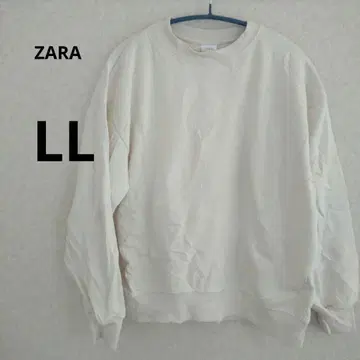 ZARA 크루넥 맨투맨 크림색 13-14