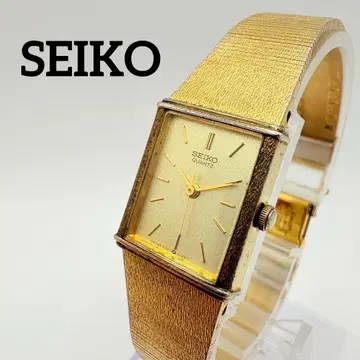 손목시계 SEIKO 세이코 골드 새상품 배터리 작동 스퀘어 여성용