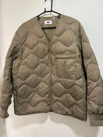 UNIQLO 퀼팅 다운 자켓 베이지