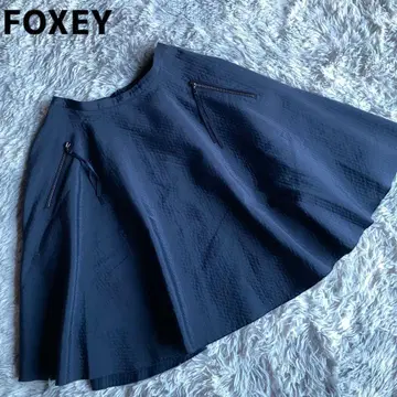 FOXEY 폭시 다이아몬드 마틀라세 퀼팅 스커트 M