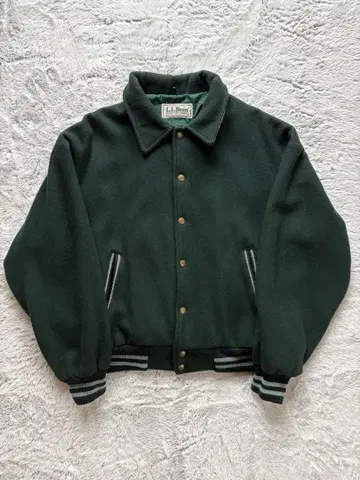 80s l.l.bean 스타디움 자켓 바시티 자켓 울 자켓