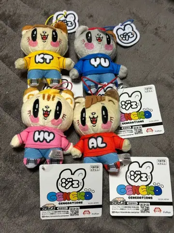 고양이 마스코트 4개 세트!