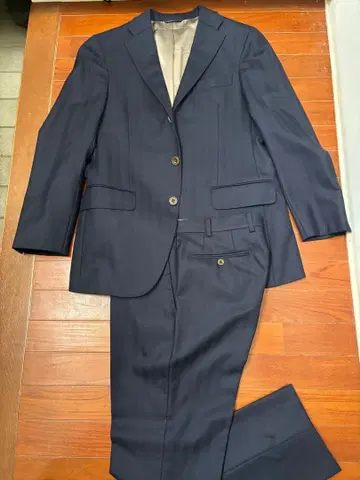 아자부 테일러 새상품급 겨울용 헤링본 수트 A6~AB6 정도