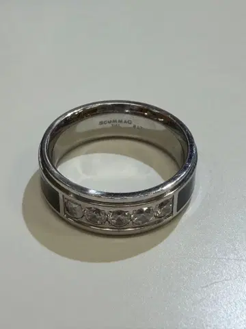 SCOMMAG 실버 블랙 반지 17호