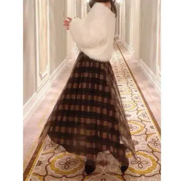 롱 플레어 스커트