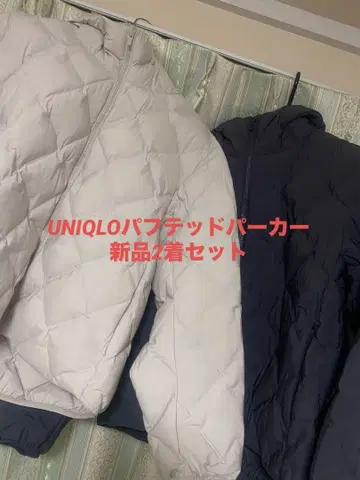 UNIQLO 퍼프 테드 다운 후드티