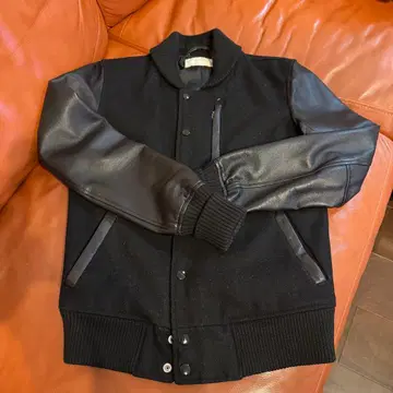 URBAN RESEARCH ID 천연 가죽 램 가죽 바시티 자켓