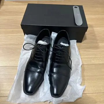 블랙 가죽 드레스 슈즈