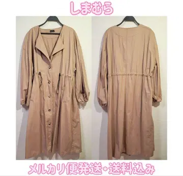 시마무라 드로스트 롱 코트 원피스 2way 3L 사이즈 빅 사이즈