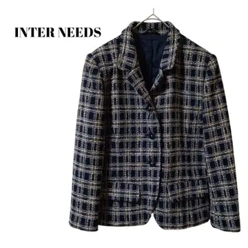 [ INTER NEEDS ] 트위드 자켓 울 혼방