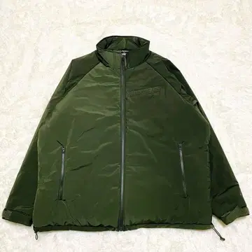 쿠틸 패딩 자켓 방한 아우터 다크 카키 집업 L