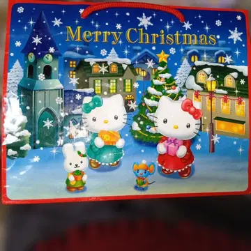 헬로키티 2005년 크리스마스 한정판 기프트 백 초레어