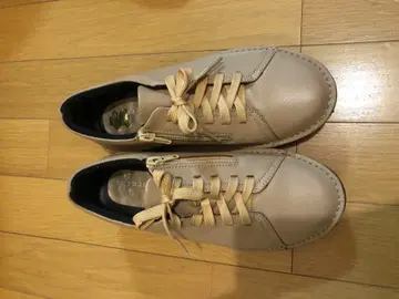 돌체 레이스업 슈즈 가죽 사이드 지퍼 23cm