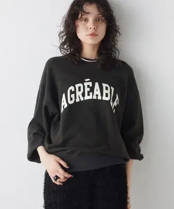 [ THE PAUSE ] 로고 맨투맨 풀오버