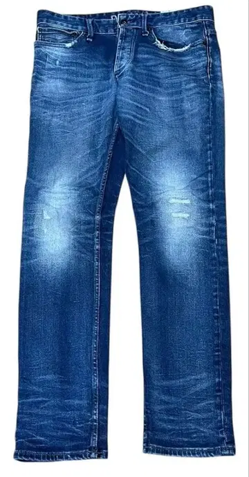 DENHAM RAZOR SLIM FIT 인디고 데미지 데님 w32