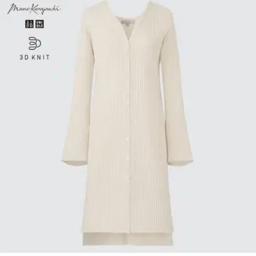 UNIQLO MameKurogouchi 3D 리브 롱 가디건