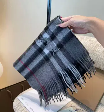 캐시미어 체크 머플러 30 x 180