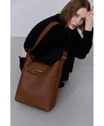 2WAY 바 플랩 스퀘어 빅 숄더백 인조 가죽 원 숄더백