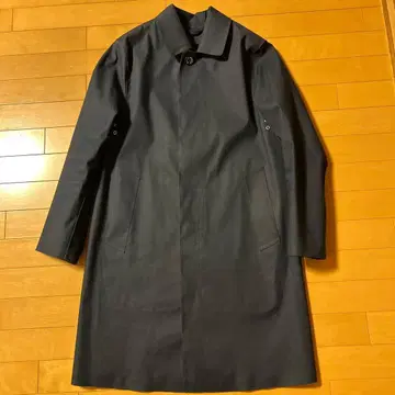 MACKINTOSH 던켈드 스텐카라 코트 네이비