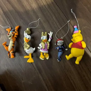 디즈니 오너먼트 복권 5체 세트