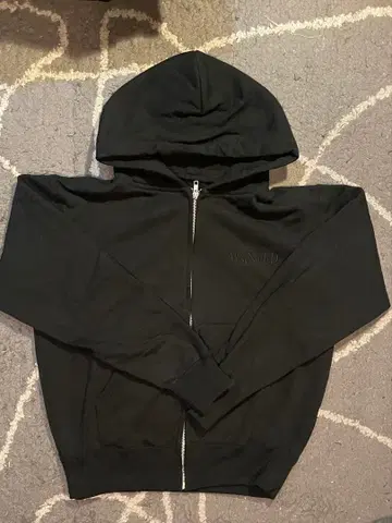 WANTED 자수 블랙 후드티