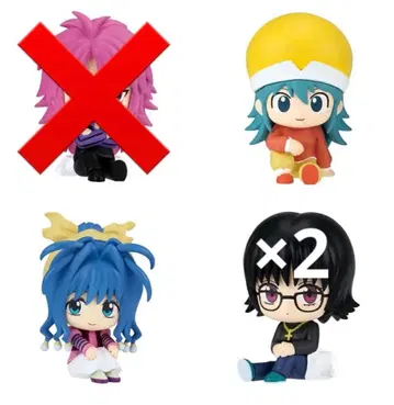 HUNTER x HUNTER 앉아있는 대원 girl 4체 세트