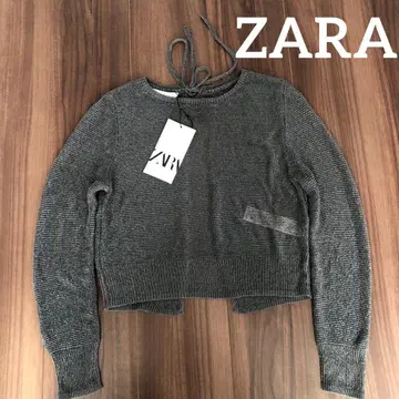 ZARA 그레이 실버 상의