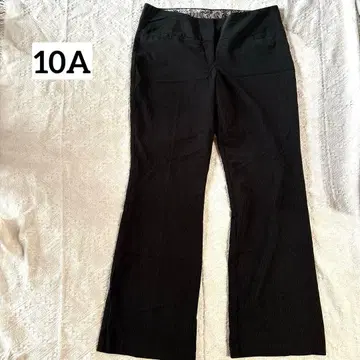 metaphor [ 10A ] 모던핏 부츠컷 팬츠 블랙 스트라이프