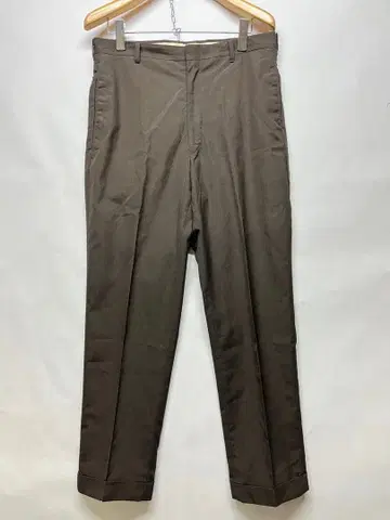 새상품급 60's PRESS FREE 파마 프레스 슬랙스 팬츠 브라운