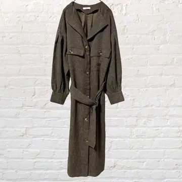 12440 미스틱 2WAY 셔츠 원피스 롱 겉옷 볼륨 소매