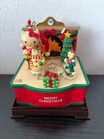 산리오 헬로키티 움직이는 오르골 레트로 크리스마스
