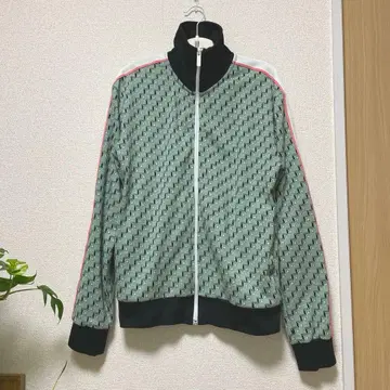 ZARA 자라 트랙 자켓 저지 하이넥 올 패턴 기하학 패턴 M