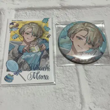sweet floaties 폴라로이드풍 카드 니지산지 캔뱃지 히바치 마나