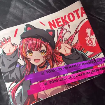 브이스포! 페스티벌 2025 네코타 츠나 리버서블 크로스 은색 테이프