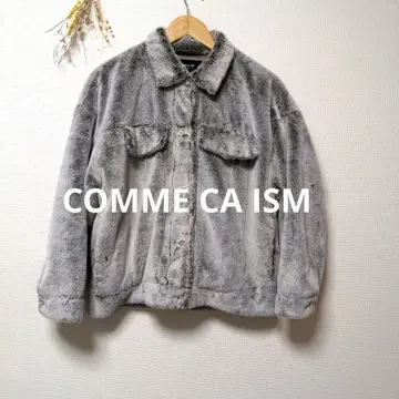 COMME CA ISM 컴시즘 인조 모피 블루종 아우터