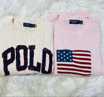 POLO 케이블 니트 & PINK & PONY 스웨터 세트