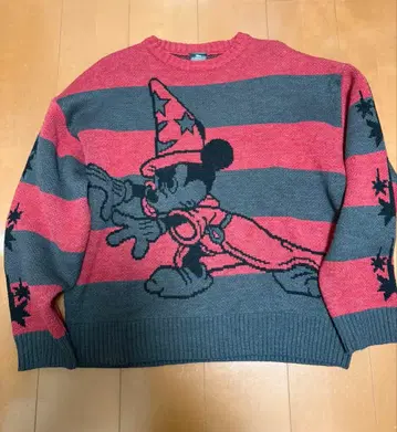 Nice Ghost Club 미키마우스 스트라이프 니트