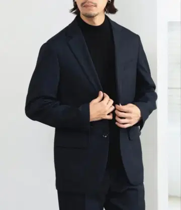 [ B: MING by BEAMS ] 편직 모크넥 니트