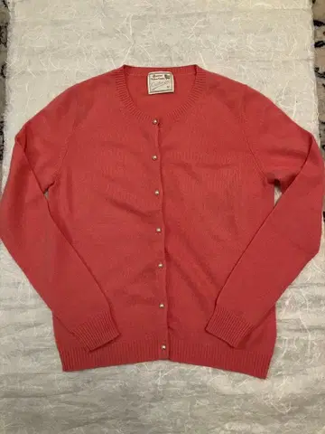 새상품급 캐시미어 가디건 핑크