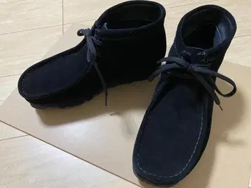 클락스 왈라비 부츠 고어텍스 블랙 스웨이드 UK7/25cm