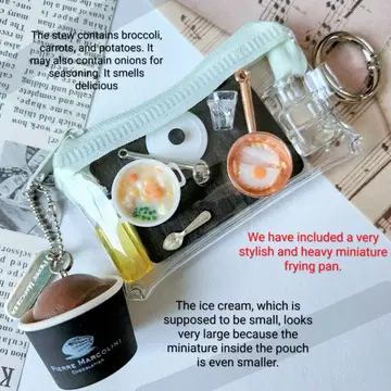 스튜와 프라이팬 가챠 굿즈 파우치