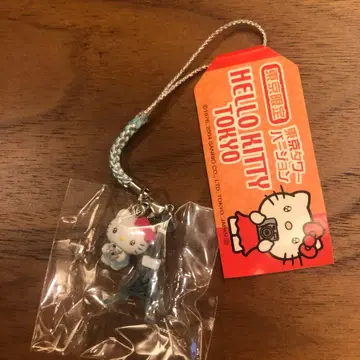 지역 한정 키티 도쿄 한정 스트랩 도쿄 타워 버전 파랑 2004