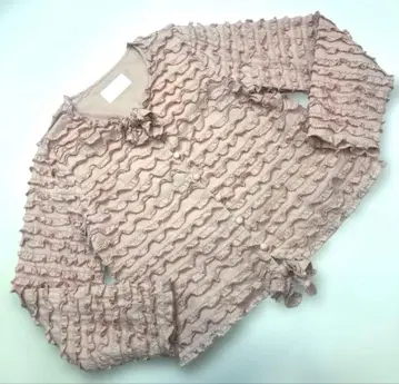 핑크하우스 핑크 총 피코 프릴 사용 면 론 자켓/2024년