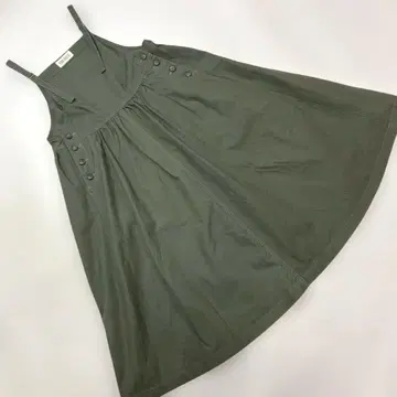 [ 새상품급 ] 핑크하우스 카키 오버롤 스커트 / 2024년 봄