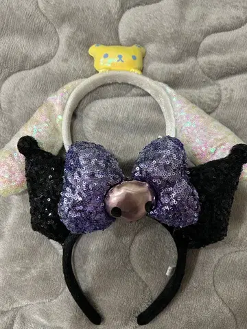 스팽글 머리띠 (시나모롤, 쿠로미)