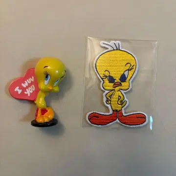 Tweety 피규어와 와펜 빈티지 잡화